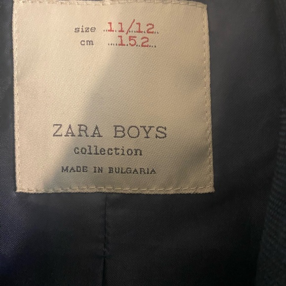 ZARA BOYS TAILORED FIT SUIT SET  SIZE 11/12 NAVY BLUE - Picture 10 of 11